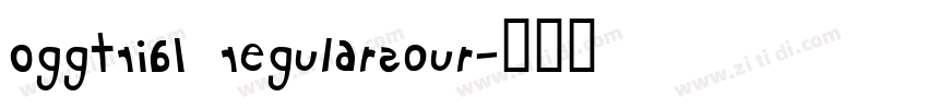 OggTRIAL RegularSour字体转换
